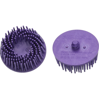 Hazet 9033-11-036/2 Replacement bristle grinder set · purple · 2-piece
