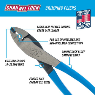 Channellock 909 BULK 9.5-Inch Crimping Pliers