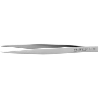 Knipex 92 84 18 5" Stainless Steel Gripping Tweezers-Blunt Tips