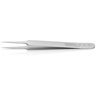 Knipex 92 22 12 4" Stainless Steel Gripping Tweezers-Needle Point Tips