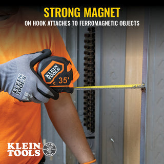 Klein Tools 9235 Tape Measure, 35-Foot Magnetic Double-Hook