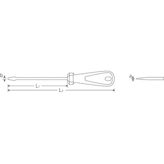 Stahlwille 48201080 4820 3K DRALL 8 x 175mm Slotted Screwdriver