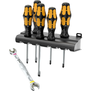 Wera CHISELDRIVER + JOKER DOUBLE OPEN-END SPANNER. LIMITED EDITION SET 2, 6 PIECES