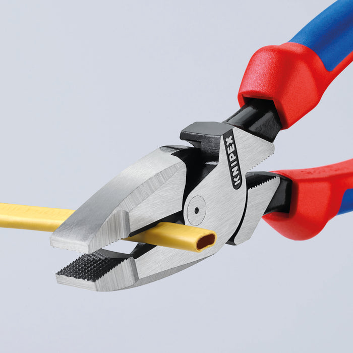 Knipex 09 02 240 T BKA 9 1/2" High Leverage Lineman's Pliers New England Head-Tethered Attachment