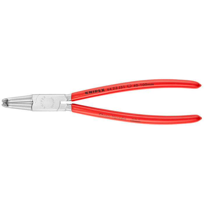 Knipex 44 23 J31 8 1/4" Internal 90° Angled Snap Ring Pliers-Forged Tips