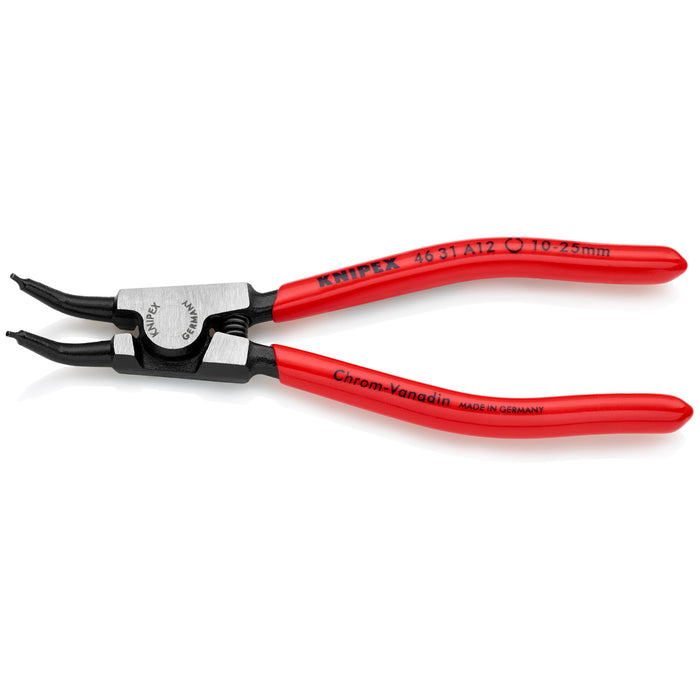 Knipex 46 31 A12 SBA 5 1/2" External 45° Angled Snap Ring Pliers-Forged Tips