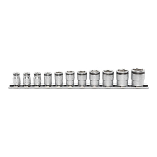 Ko-Ken Tools RS2450MS/11 1/4" Square Drive 6-Point Nut Gripper Metric Socket Set, 11 Pc.