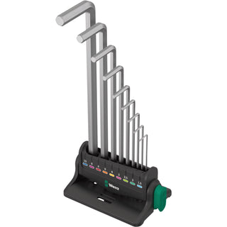 Wera 950/9 Hex-Plus 8 L-key set, metric, chrome-plated