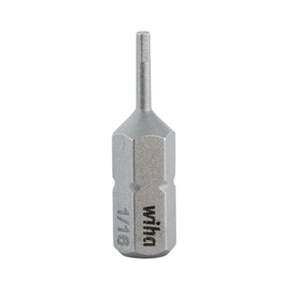 Wiha Tools 71326 Hex Inch Insert Bits, 1/16" x 25 mm, 10 Pk.