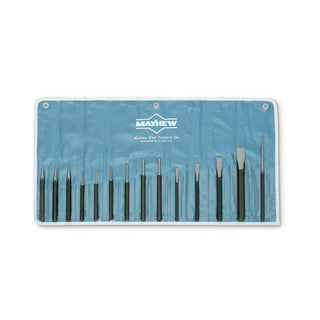 Wright Tools 9663 14 Piece Mechanics Punch & Chisel Kit