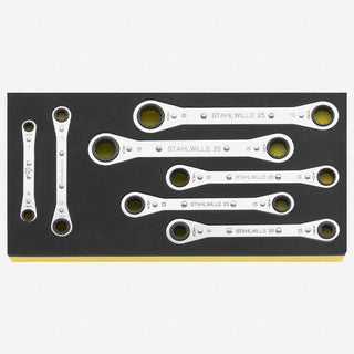 Stahlwille 96838751 Ratchet Ring Spanners Set 7pcs