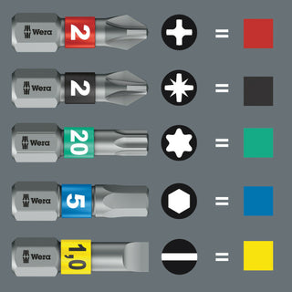 Wera 3855/1 TS bits, stainless, PZ 3 x 25 mm