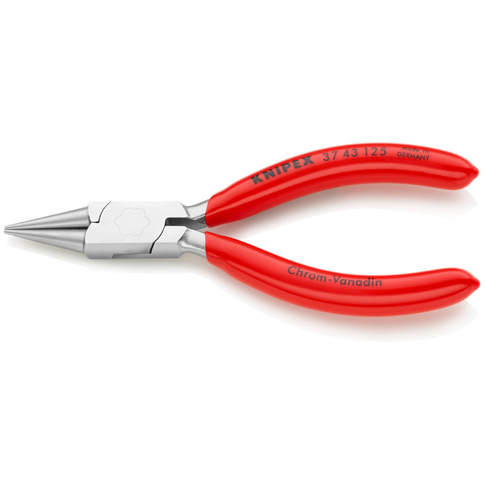 Knipex 37 43 125 5" Electronics Gripping Pliers-Round Pointed Tips