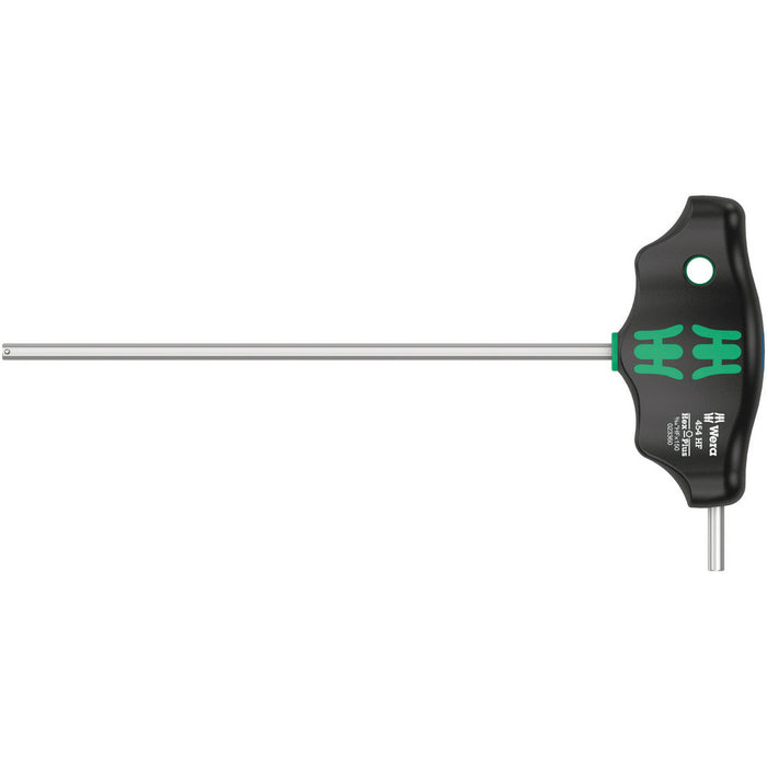 Wera 454 HF T-handle hexagon screwdriver Hex-Plus with holding function, imperial, 9/64" x 150 mm