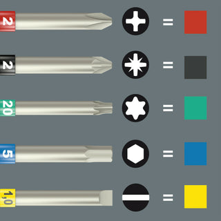 Wera Kraftform Kompakt 60 Tool Finder, 17 pieces