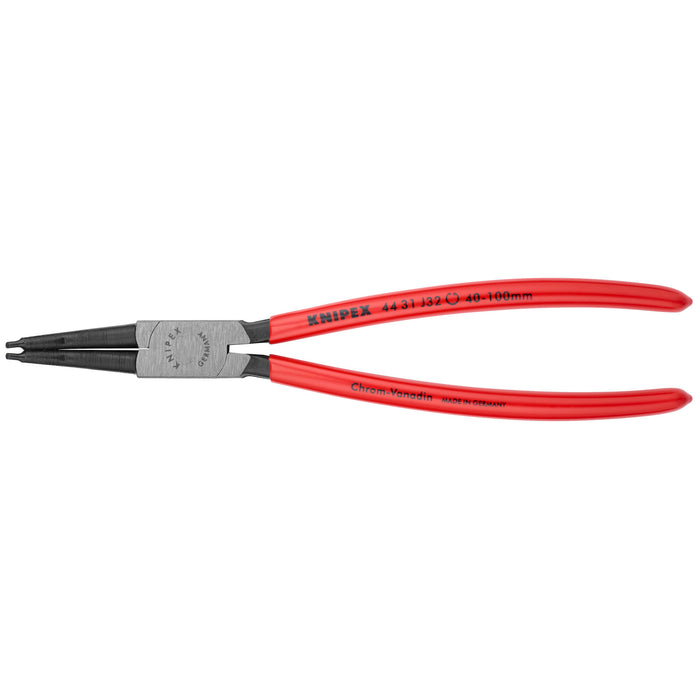 Knipex 44 31 J32 9" Internal 45° Angled Snap Ring Pliers-Forged Tips