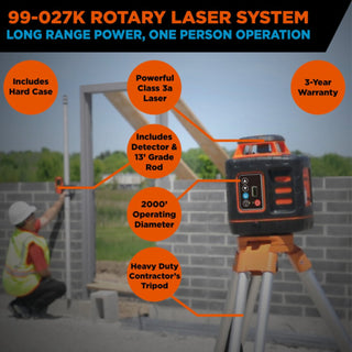 Johnson 99-027K Self-Leveling Rotary Laser System