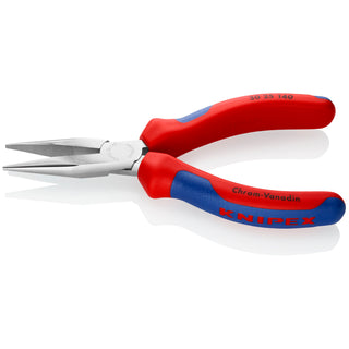 Knipex 30 25 140 5 1/2" Long Nose Pliers-Half Round Tips