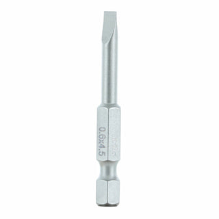 Wiha Tools 74012 Slotted Power Bit, 4.5 mm x 50 mm, 10 Pk.