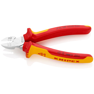 Knipex 14 26 160 6 1/4" Diagonal Cutting Pliers with Stripper-1000V Insulated