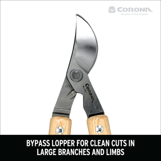 Corona WL 3351 Wooden Handle Bypass Lopper, 26 in. 1-1/2 in. Cut Capacity