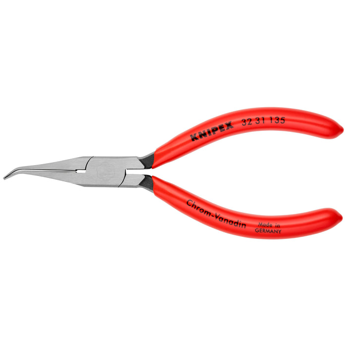 Knipex 32 31 135 5 1/4" Long Nose Relay Adjusting 40° Angled Pliers-Flat Tips
