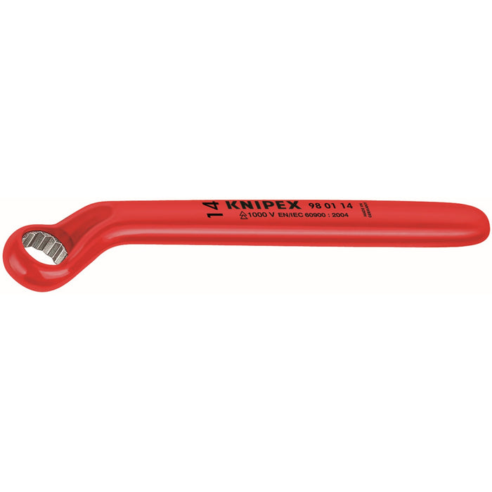 Knipex 98 01 17 8 1/4" Offset Box Wrench-1000V Insulated, 17 mm