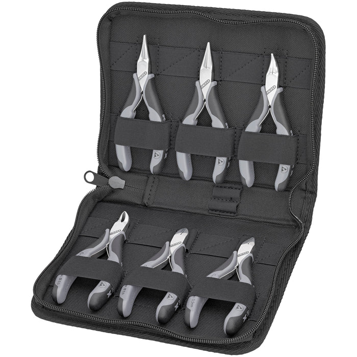 Knipex 00 20 17 6 Pc Electronics ESD Pliers Set in Zipper Pouch