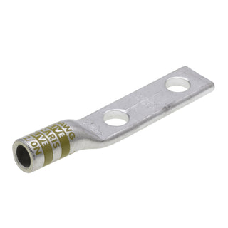 NSI AL2/0N 2/0 AWG 1/2” 2-Hole Aluminum Long Lug – Olive