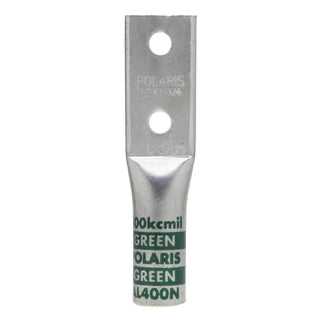 NSI AL400N 400 MCM 1/2” 2-Hole Aluminum Long Lug – Green