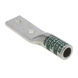 NSI AL400N 400 MCM 1/2” 2-Hole Aluminum Long Lug – Green