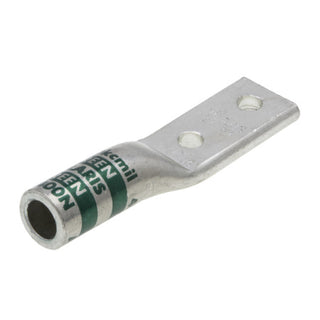 NSI AL400N 400 MCM 1/2” 2-Hole Aluminum Long Lug – Green