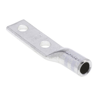 NSI AL4/0N 4/0 AWG 1/2” 2-Hole Aluminum Long Lug – White