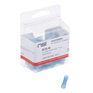 NSI B16-N Nylon Butt Splice for 16-14 AWG