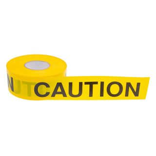 NSI BT-305 Caution Tape 3 Inch 4 Mil Yellow