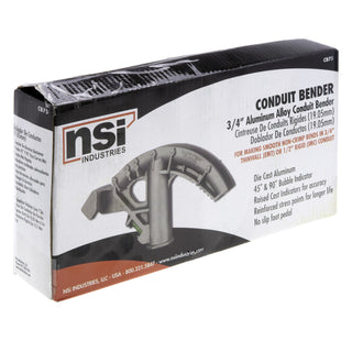 NSI CB75 Conduit Bender for 3/4″ EMT or 1/2″ Rigid Conduit 8 Degree Inside Radius Handle