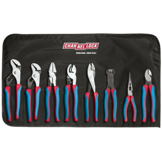 Channellock CBR-8 8pc Electrical Pliers Tool Set with Tool Roll