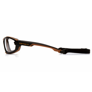 Carhartt CHB1010DTMP Toccoa Clear Anti-Fog Lens with Black and Tan Frame (polybag)