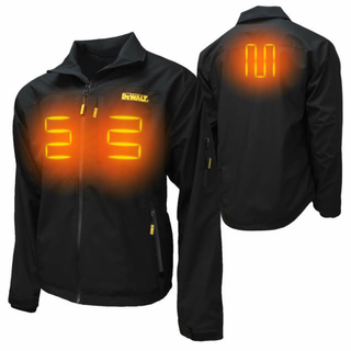 DEWALT DCHJ090B Men's Heated Structured Soft Shell Jacket Kit - Black