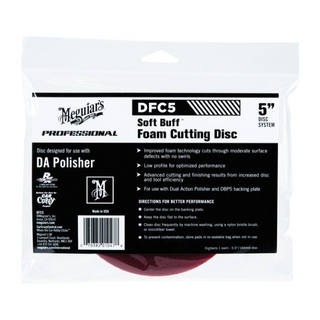 Meguiar's DFC5 Soft Buff DA Foam Cutting Disc, 5"