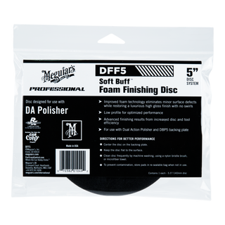 Meguiar's DFF5 Soft Buff DA Foam Finishing Disc, 5"