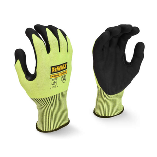 DEWALT DPG855T Hi-Vis Foam Nitrile A4 Cut Glove