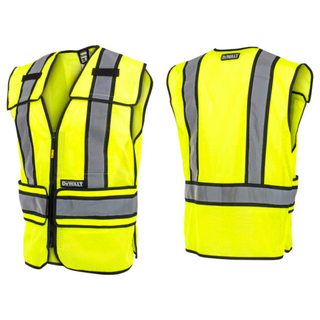 DEWALT DSV421 Class 2 Adjustable Breakaway Mesh Vest - Green