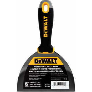 Dewalt DXTT-2-142 6 in. Stainless Steel Putty Knife with Soft Grip Handle