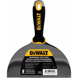 Dewalt DXTT-2-144 8 in. Stainless Steel Putty Knife with Soft Grip Handle