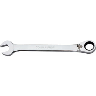 Cougar Pro E1514 Reverse Ratcheting Combination Wrench Full Polish - 7/16 Inch