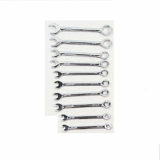 Cougar Pro E787 Combination Wrench 10 Piece Set - Mini SAE Full Polish - 5/32" to 7/16"