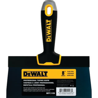 Dewalt DXTT-2-124 8 Inch Blue Steel Taping Knife with Soft Grip Handle