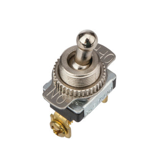 NSI 78130TS Toggle Switch SPST 6 Amps On-Off Circuit Bat Br/Ni Quick Connection