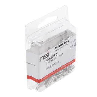 NSI F16-187-2 16-14 Awg Bare Female Disconnect .187X.020 Tab 100 Per Pack